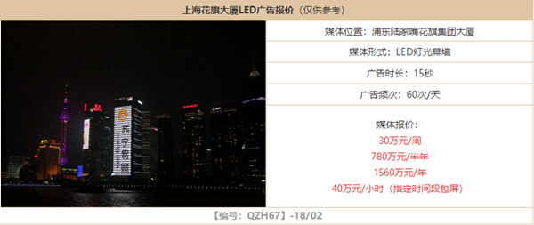 上?；ㄆ齑髲BLED屏廣告報(bào)價(jià)