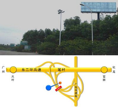 東二環(huán)高速南行大牌廣告K42+930