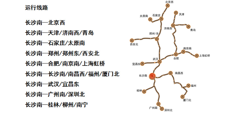 長(zhǎng)沙南高鐵運(yùn)行線(xiàn)路